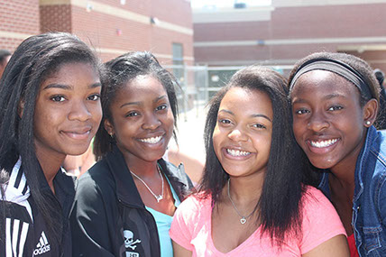 Lanier Girls outside at event 